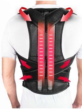 Ортопедичний магнітний коректор постави Back Pain Need Help, Грудопоперековий корсет для спини 1845655 фото