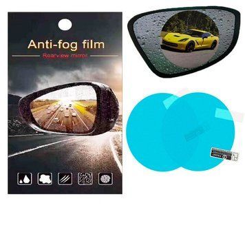 Водовідштовхувальна плівка антидощ Anti-fog film для дзеркал заднього виду від води відблисків та бруду 2 шт 95х95 мм АВ film959 фото